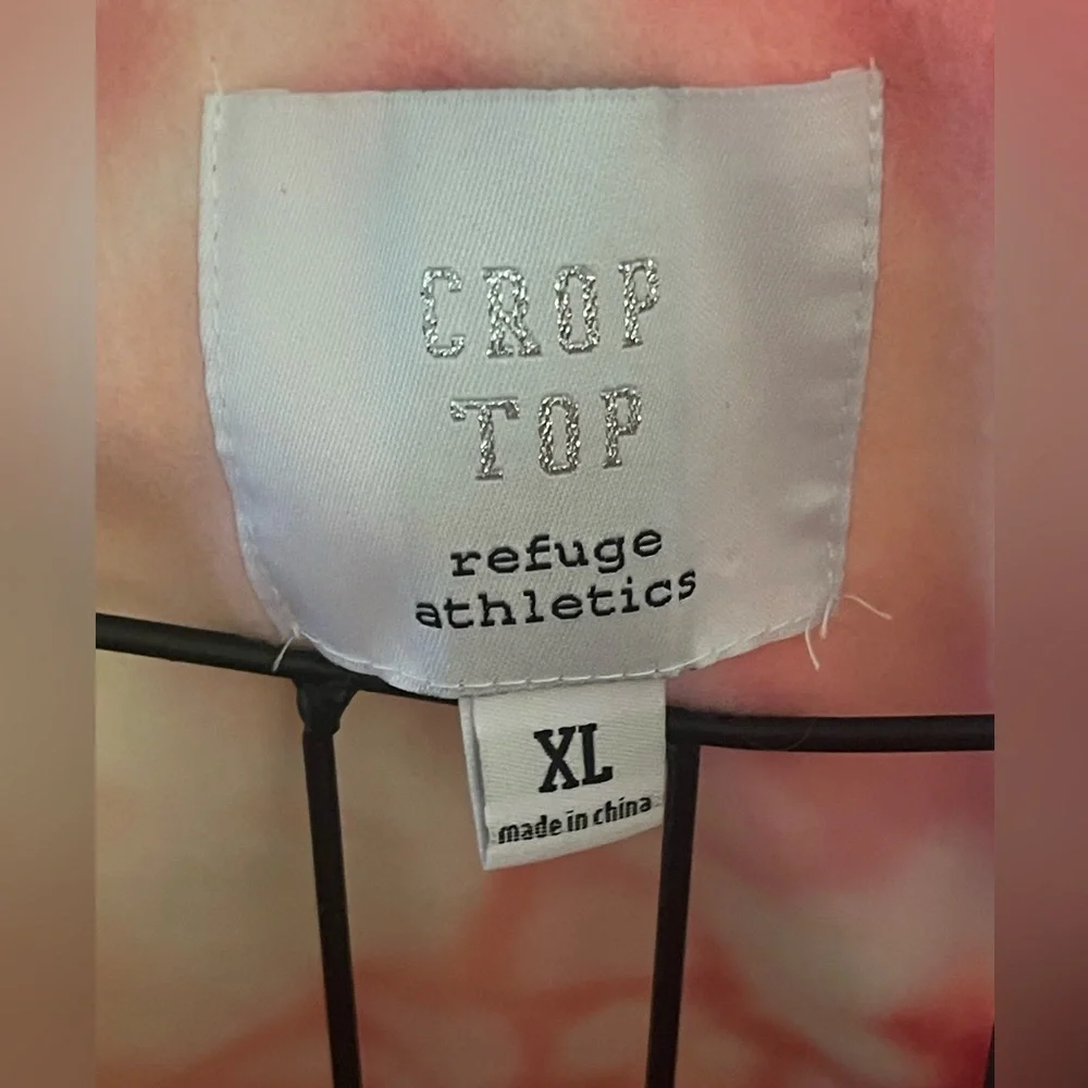 Refuge Athletics Tie Dye Sweatshirt Crop Tank Top Size XL - Picture 4 of 4